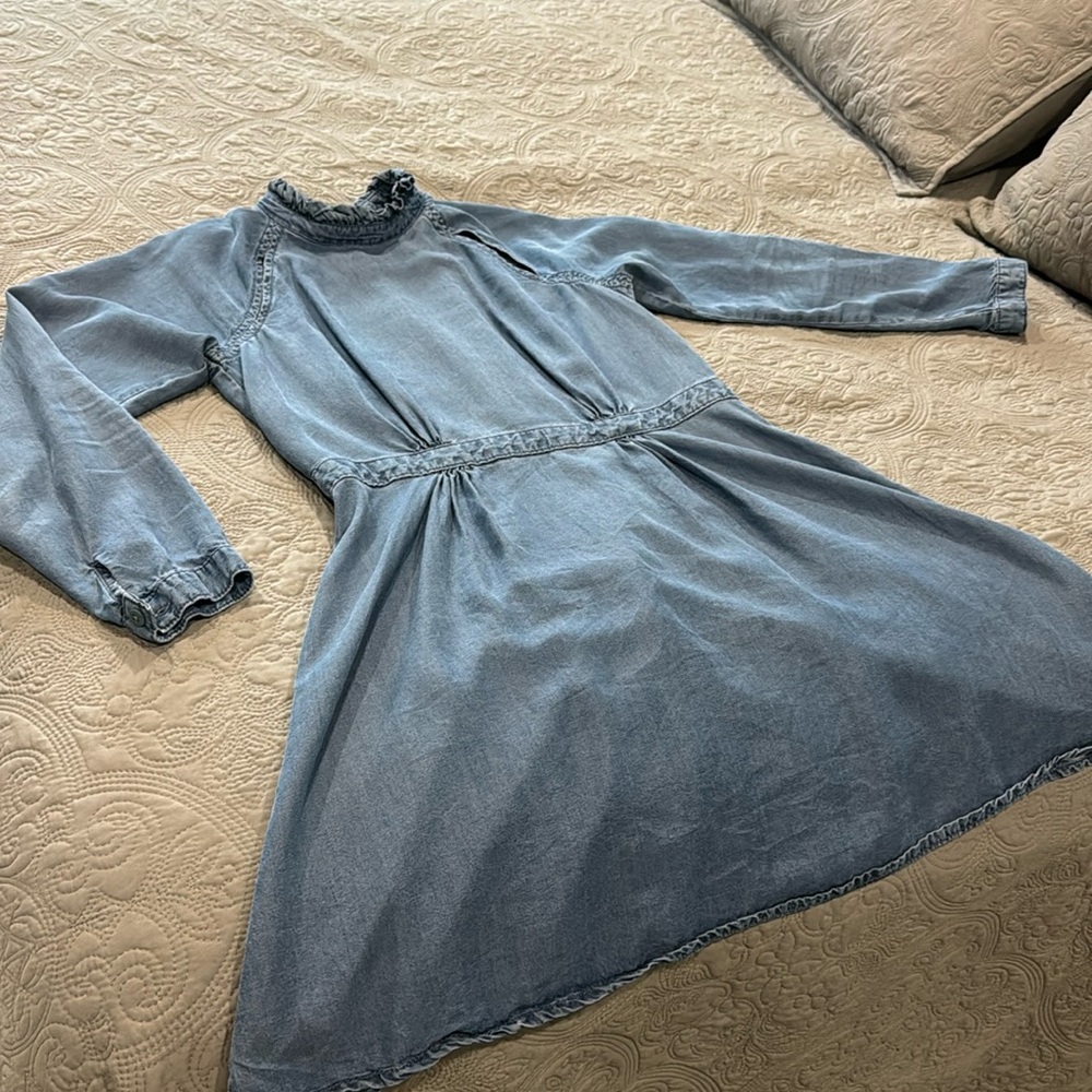 ASOS DENIM BACKLESS DRESS